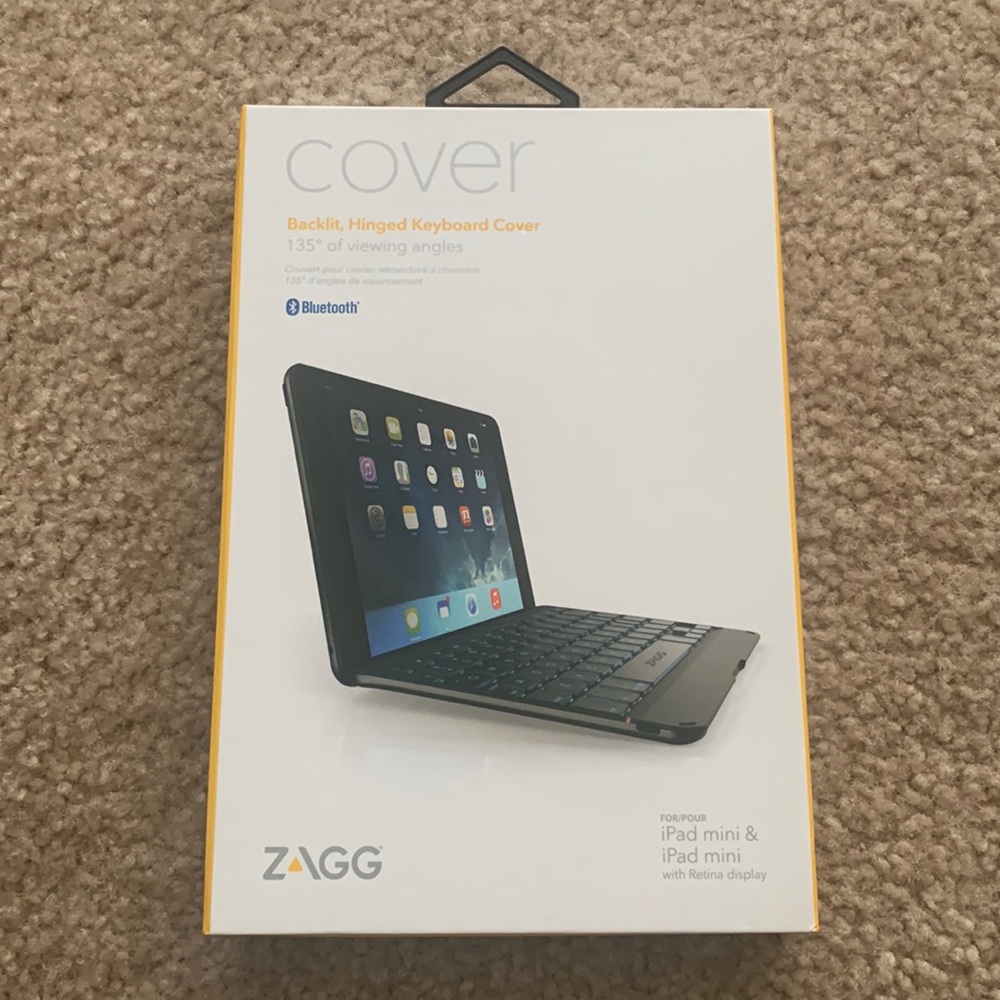 ZAGG Backlit Hinged Keyboard Cover For iPad mini